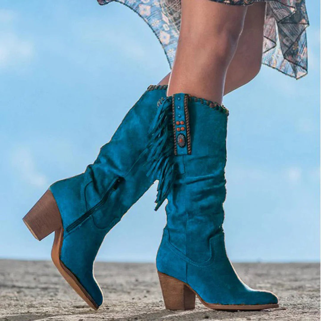Stylish Laura women's western ankle boots, available in multiple chic colors. Comfortable and versatile footwear for any occasion.