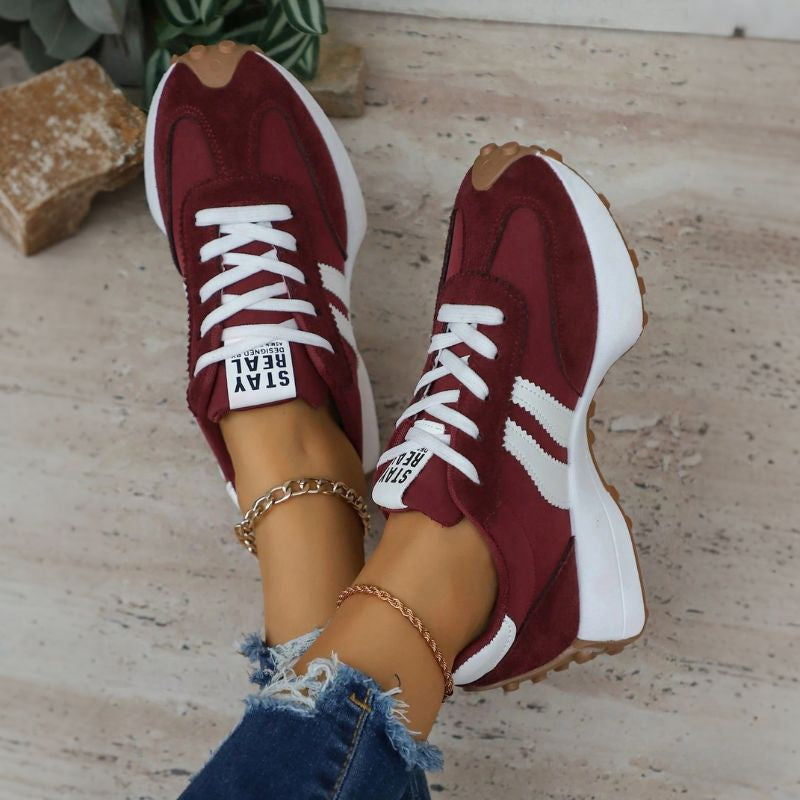 Everyday orthopedic wide fit trainers for women, cushioned for superior comfort.