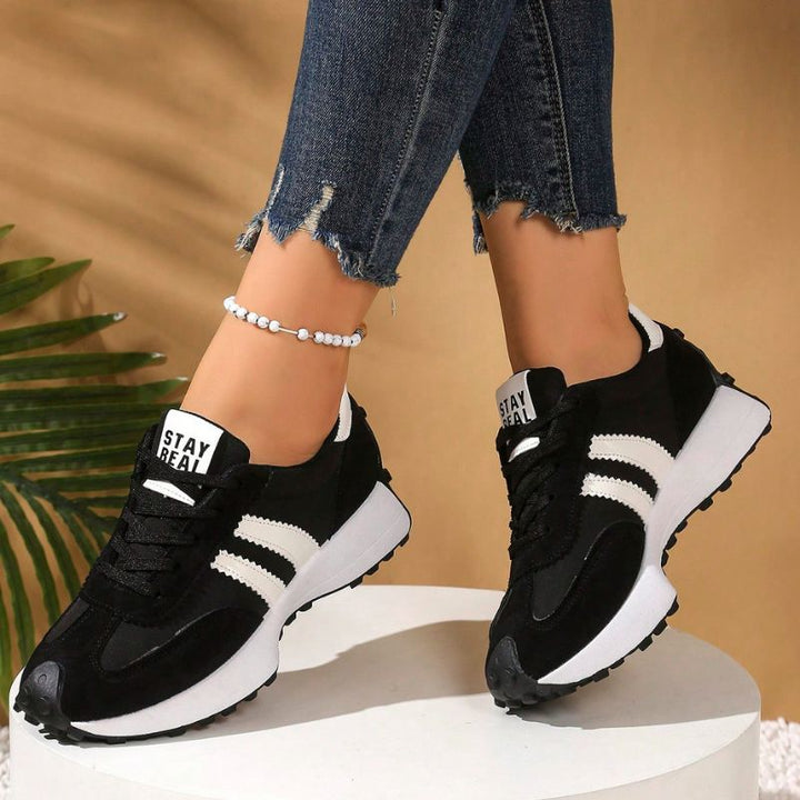 Orthopedic wide fit women's everyday trainers, lightweight & comfortable.