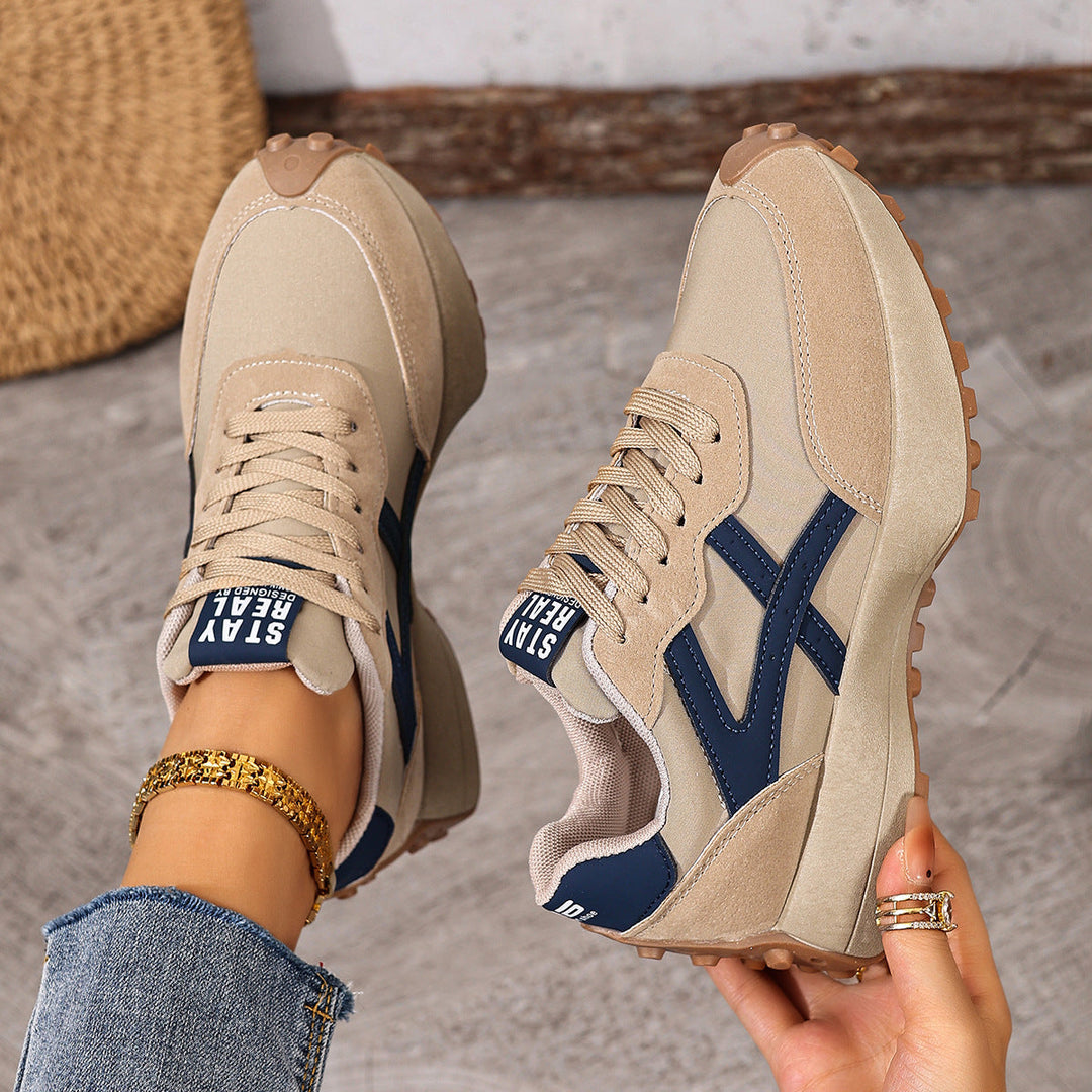 Orthopedic wide fit trainers for women, non-slip for enhanced safety & grip.