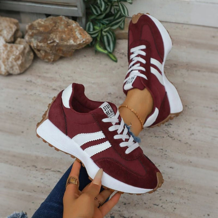 Women's supportive wide fit comfort trainers, designed for active lifestyles.