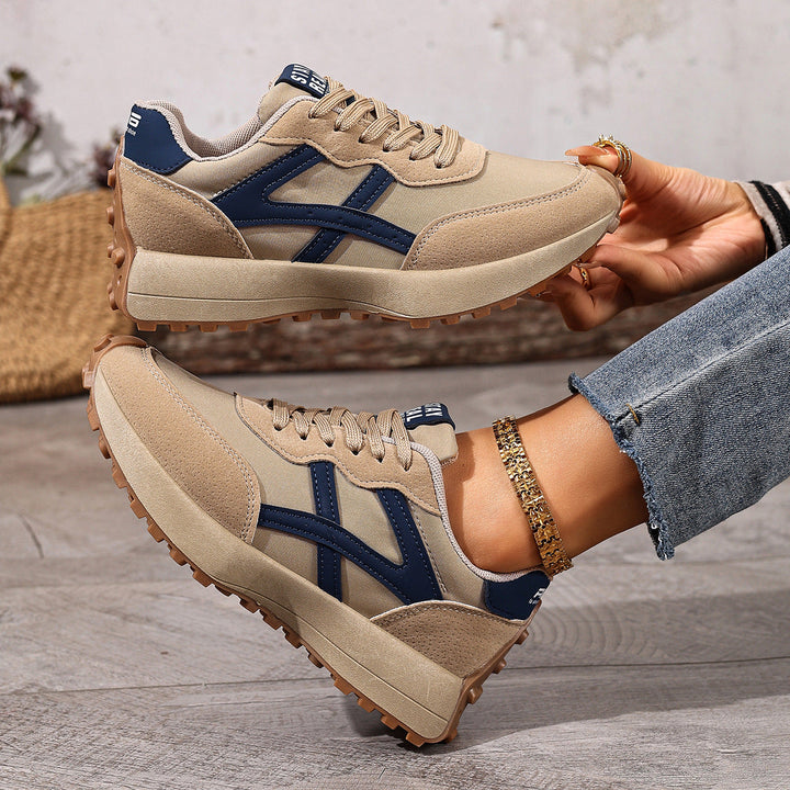 Cushioned wide fit women's comfort trainers, perfect for active daily use.