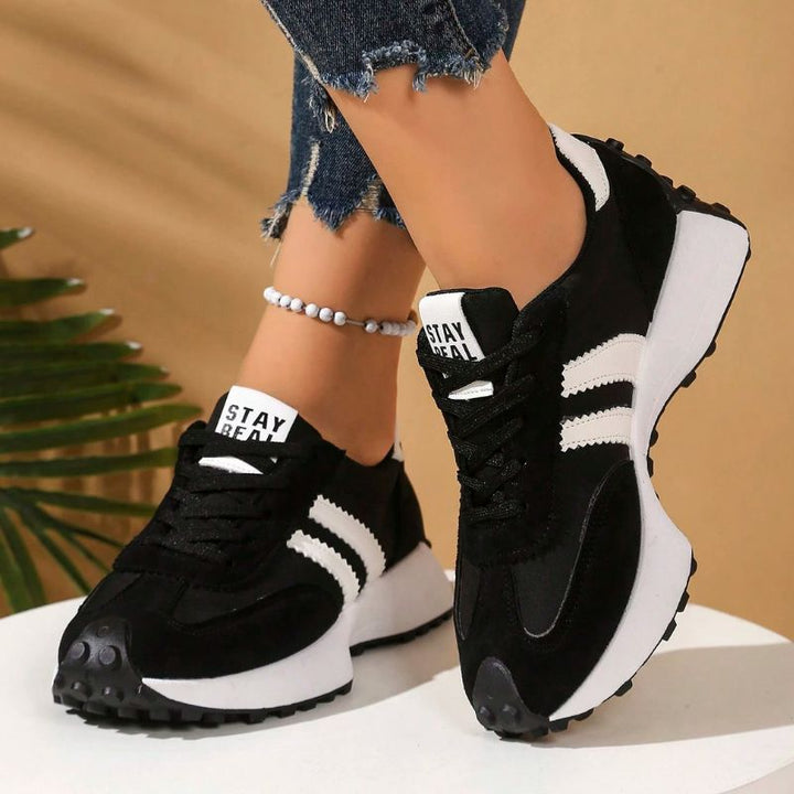 Comfortable women's trainers, wide fit, cushioned for daily wear & active lifestyles.