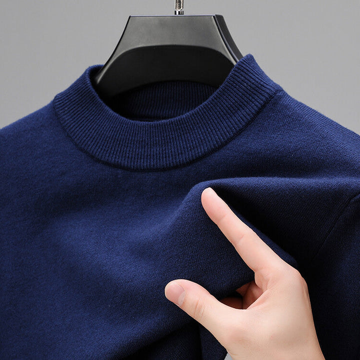 Men's comfortable knit sweater for smart casual wear. Versatile long-sleeve jumper with tailored fit.