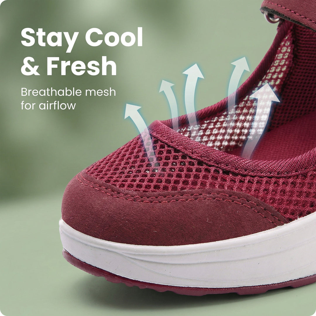 Ergonomic women's summer sandals with arch support, perfect for daily walking & comfort.