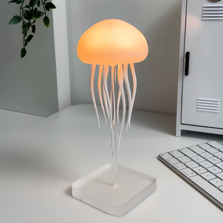 Soothing color-changing jellyfish night light, creating a mesmerizing glow for a relaxing mood and room decor.