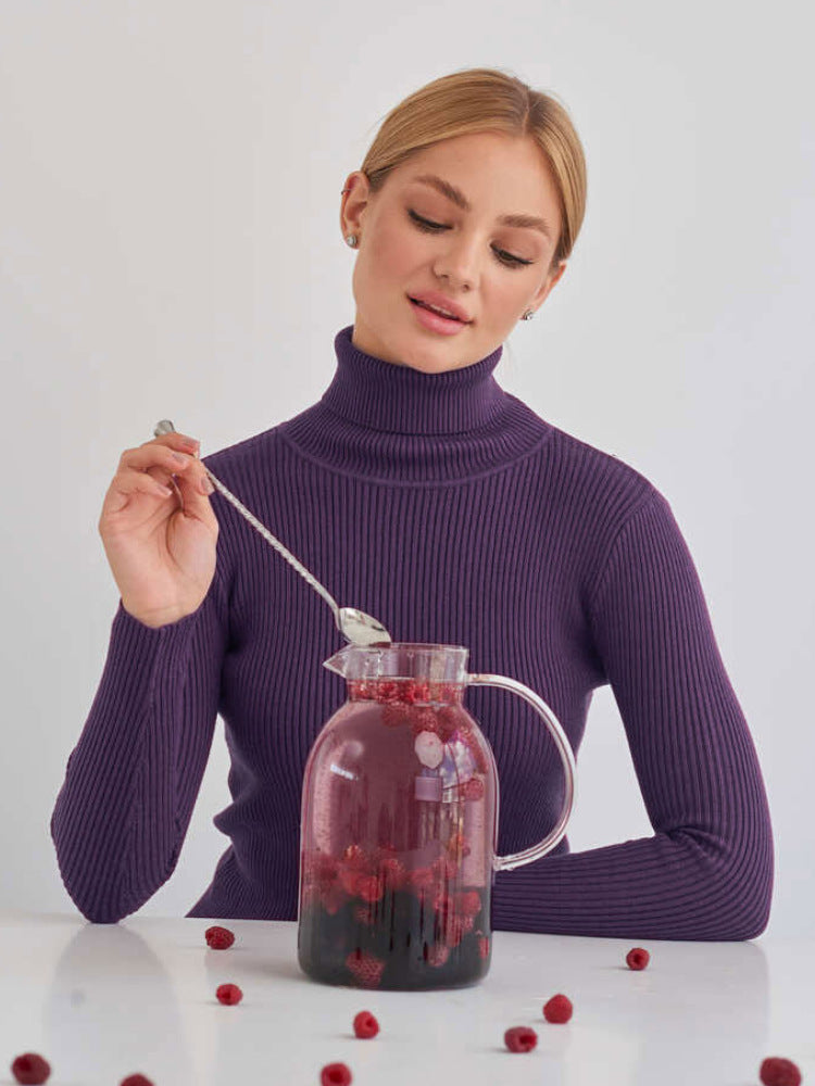 Fashionable women's turtleneck, elegant and perfect layering piece for winter.