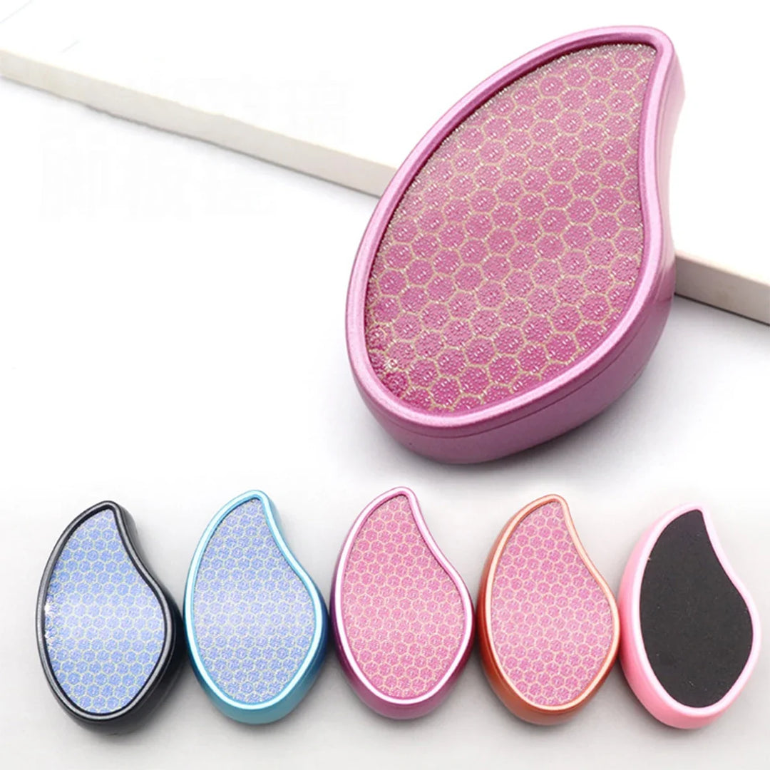 Close-up of the nano glass foot file texture, ideal for gentle yet effective exfoliation.