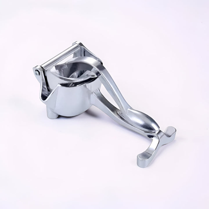 Handheld lemon squeezer for quick, fresh juice. Durable citrus press, perfect for healthy living & easy clean.