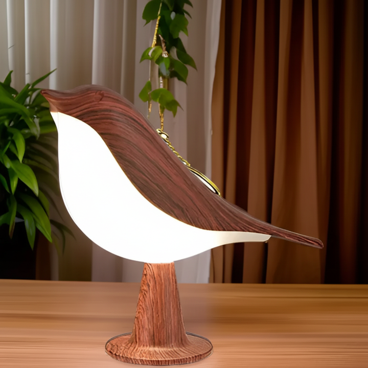 FeatherLuxe wireless LED table lamp with dimmable touch control, perfect for modern home ambiance.