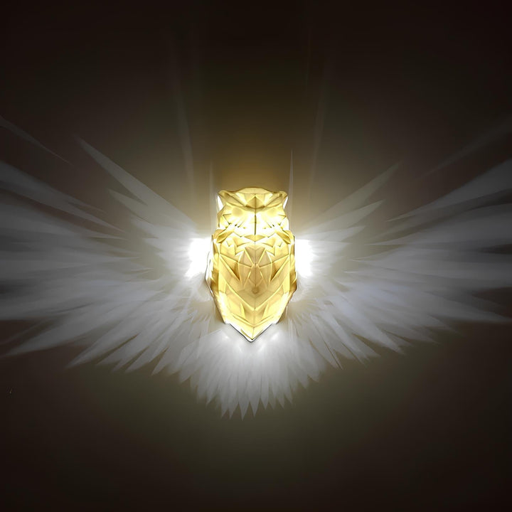 AeroGlow wireless wall light, battery operated for flexible placement. Features elegant animal silhouette design.
