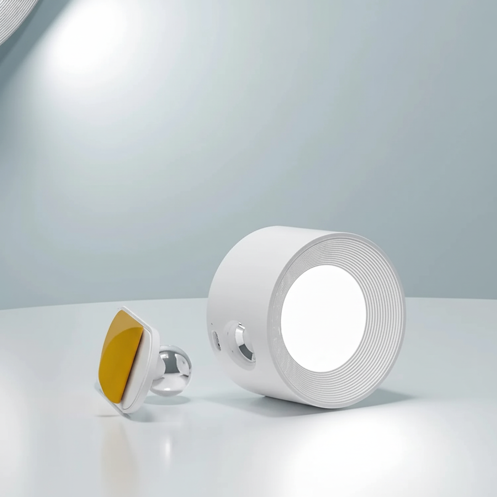 Sleek magnetic LED wall lamp, dimmable and wireless. Perfect for accent lighting & contemporary interiors.