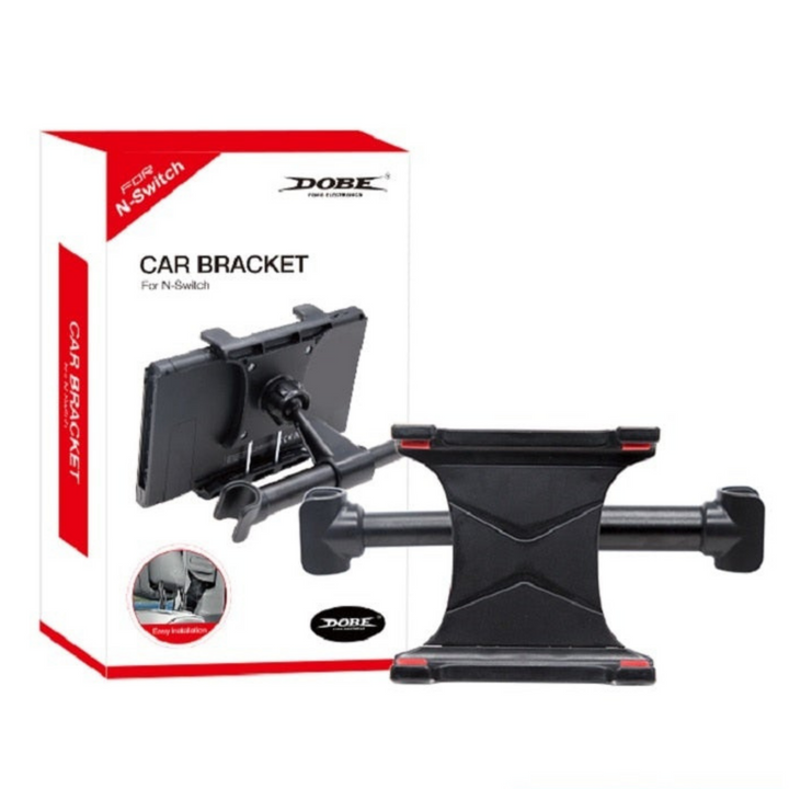 Universal car tablet & phone holder. Headrest mount for kids' rear seat entertainment.