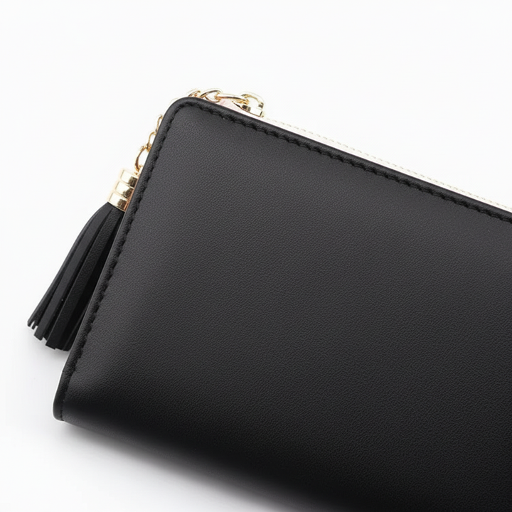 Stylish WalletFolio minimalist PU leather women's wallet, perfect for everyday use.