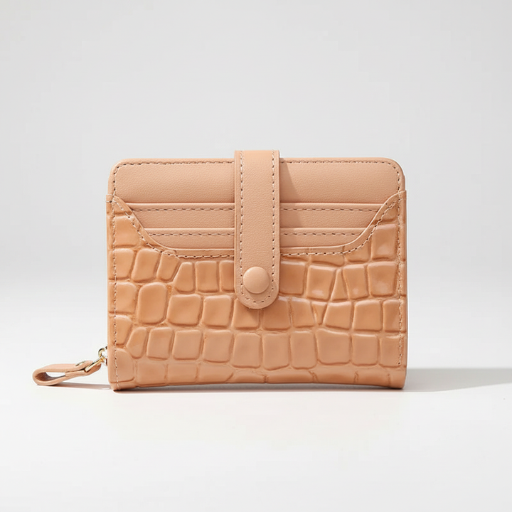 Fashionable women's small wallet, practical card holder purse, a luxury accessory for any occasion.