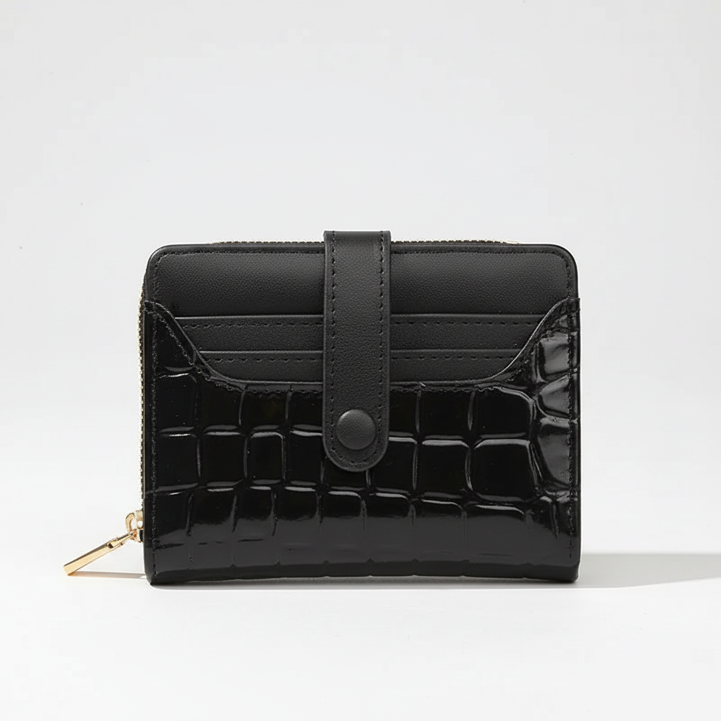 Stylish everyday women's compact wallet, a luxury fashion accessory with card organization.