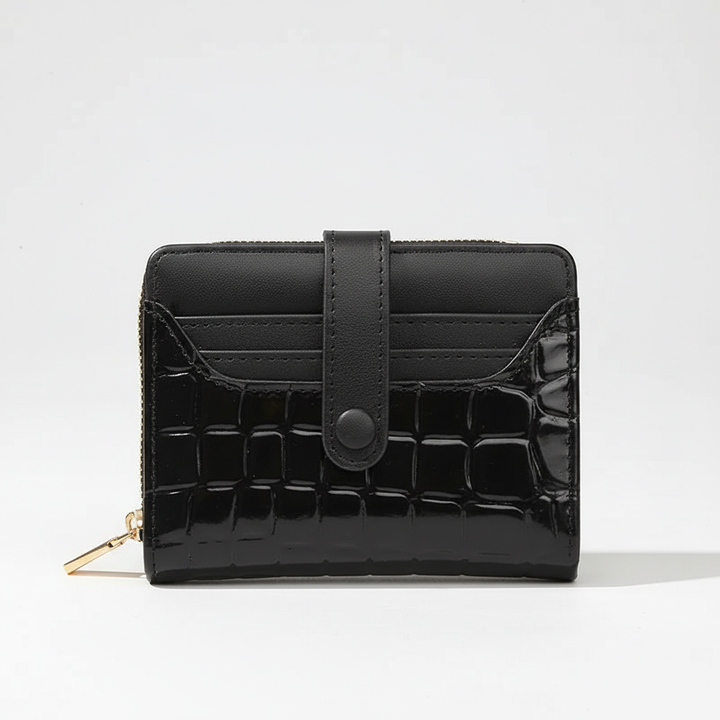 Stylish everyday women's compact wallet, a luxury fashion accessory with card organization.