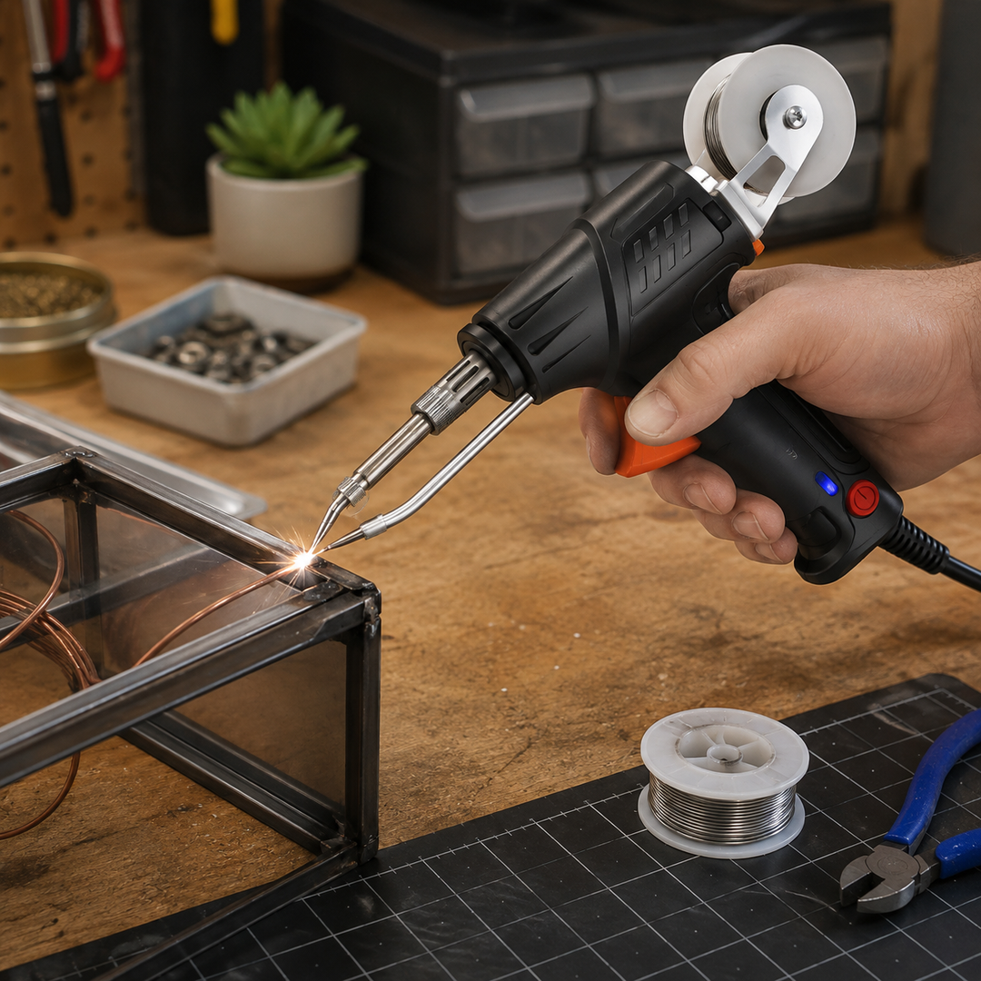 Versatile laser welder & cutter power tool, perfect for both intricate welding & clean cuts.