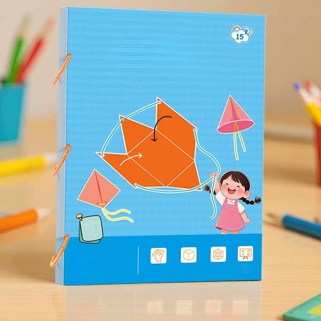 Children's 3D Geometry Puzzle Kit for learning shapes. Educational STEM toy for shape recognition & fine motor skills.