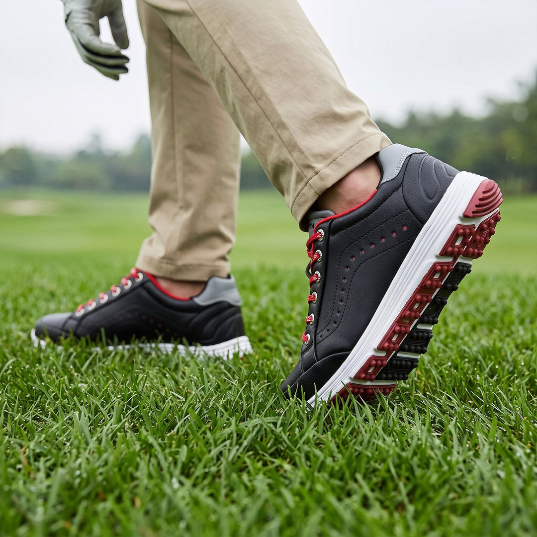 Stylish men's golf shoes, combining lightweight design, breathability, and excellent performance.