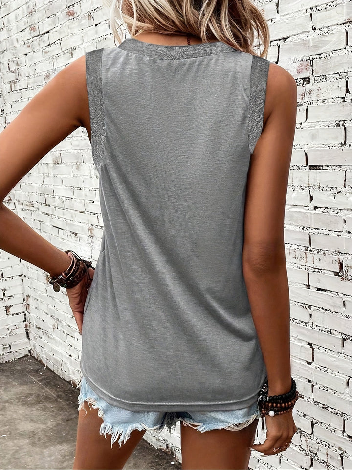 Effortless classic women's tank top, comfortable sleeveless design for warm days.