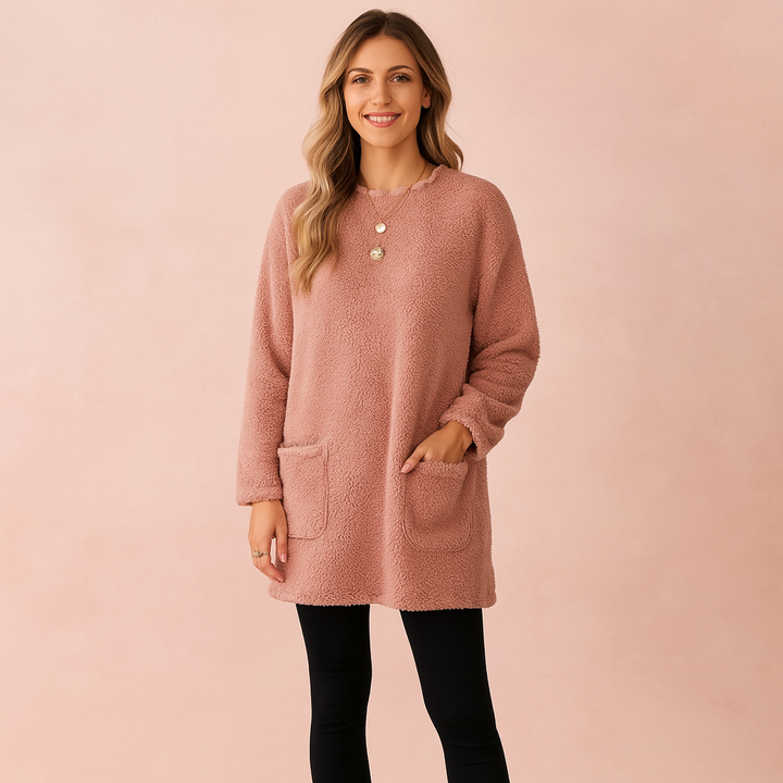 Stylish & versatile women's casual oversized sweater. Relaxed fit knit pullover, perfect for effortless everyday style & winter.