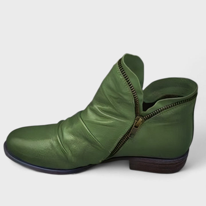 Versatile women's comfort ankle boots with block heel, ideal for everyday style and orthopedic support.
