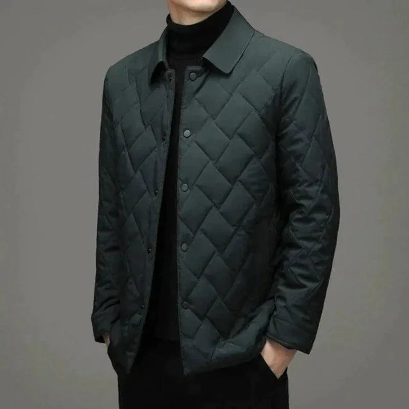 Stylish men's water-repellent softshell jacket. Modern fit, perfect for business, commutes, and everyday wear.