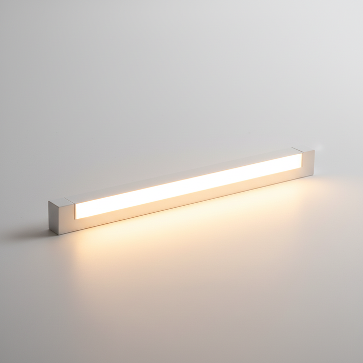 Rechargeable LED strip light with motion sensor, magnetic mount. Perfect wireless night light for dark indoor areas.