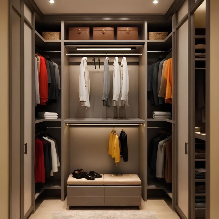 Versatile wireless LED motion light, perfect for kitchens, bedrooms, and utility areas.