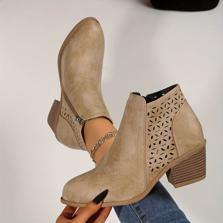 Casual women's walking boots, laser-cut ventilated orthopedic design for ultimate comfort.