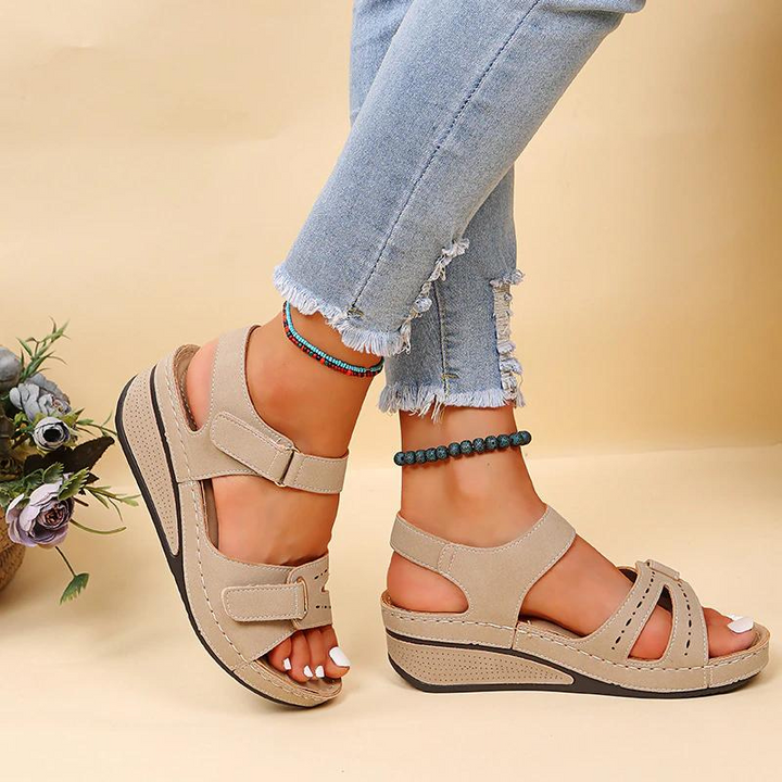 Premium women's orthopedic sandals with a soft footbed & easily adjustable straps for custom fit.