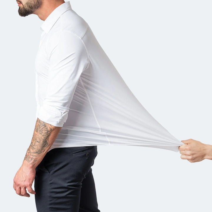 Sharp Men's Slim Fit Long Sleeve Button-Down Shirt, modern office wear for men.
