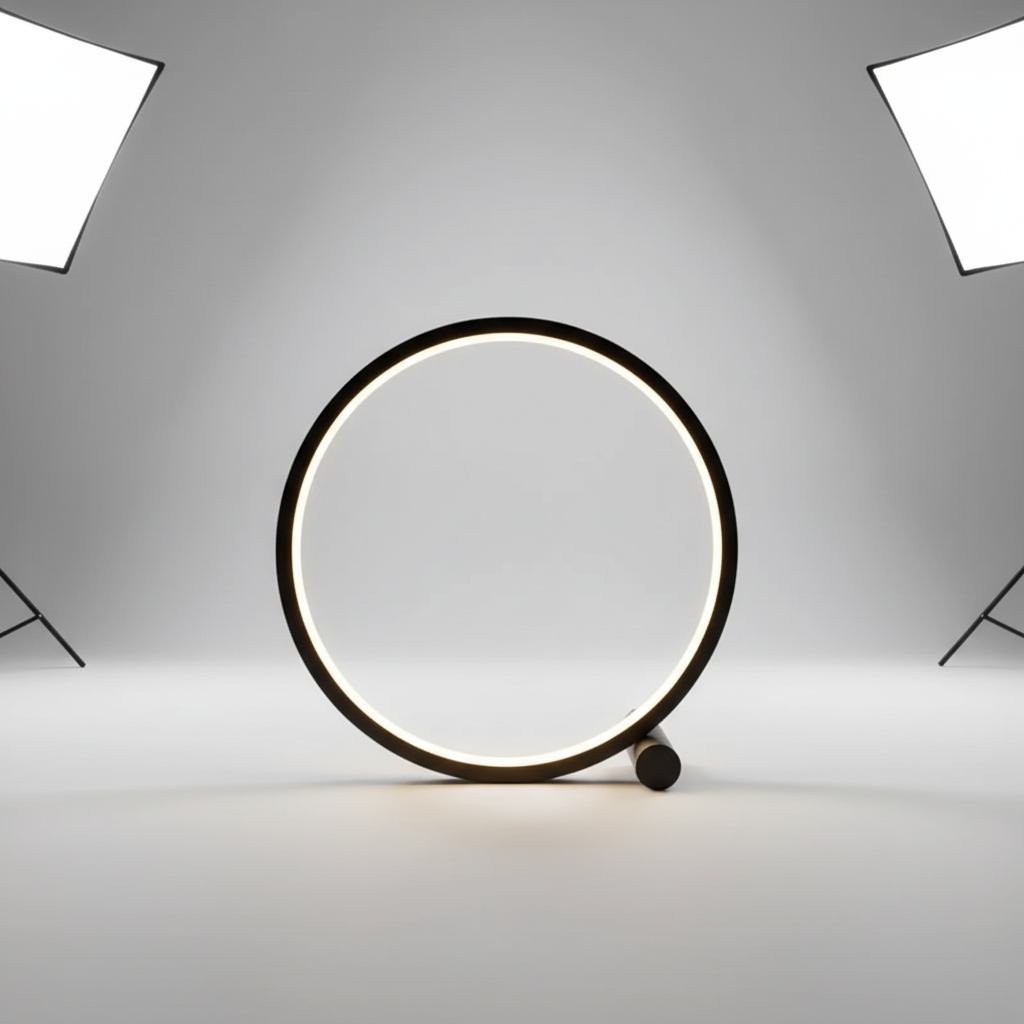 Sleek Orblyn Dimmable LED desk lamp, providing ambient light for contemporary workspaces.