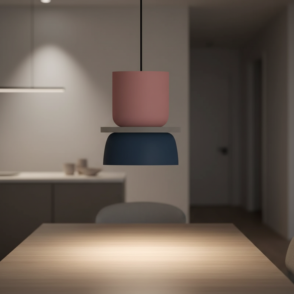 Glowmora Modern LED Pendant Light. Sleek metal design, energy-efficient ceiling lighting for stylish home decor.