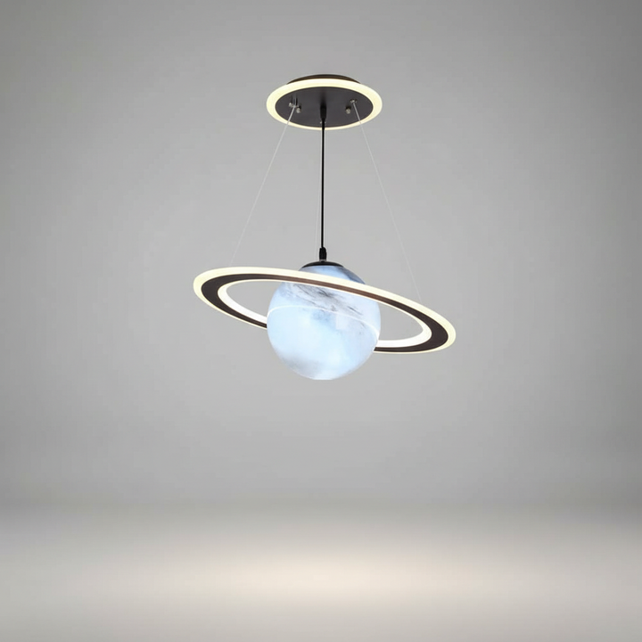 Decorative LED pendant lamp, LunaOrbit Planet Light, enhancing any kids room with celestial style.