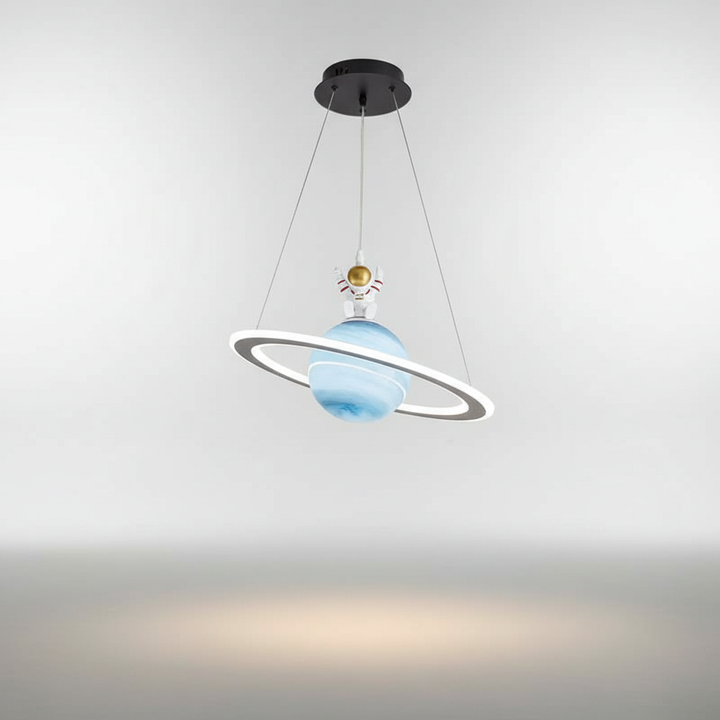 Nursery decor: LunaOrbit Modern Kids' Planet Pendant Light, a unique and magical night light.