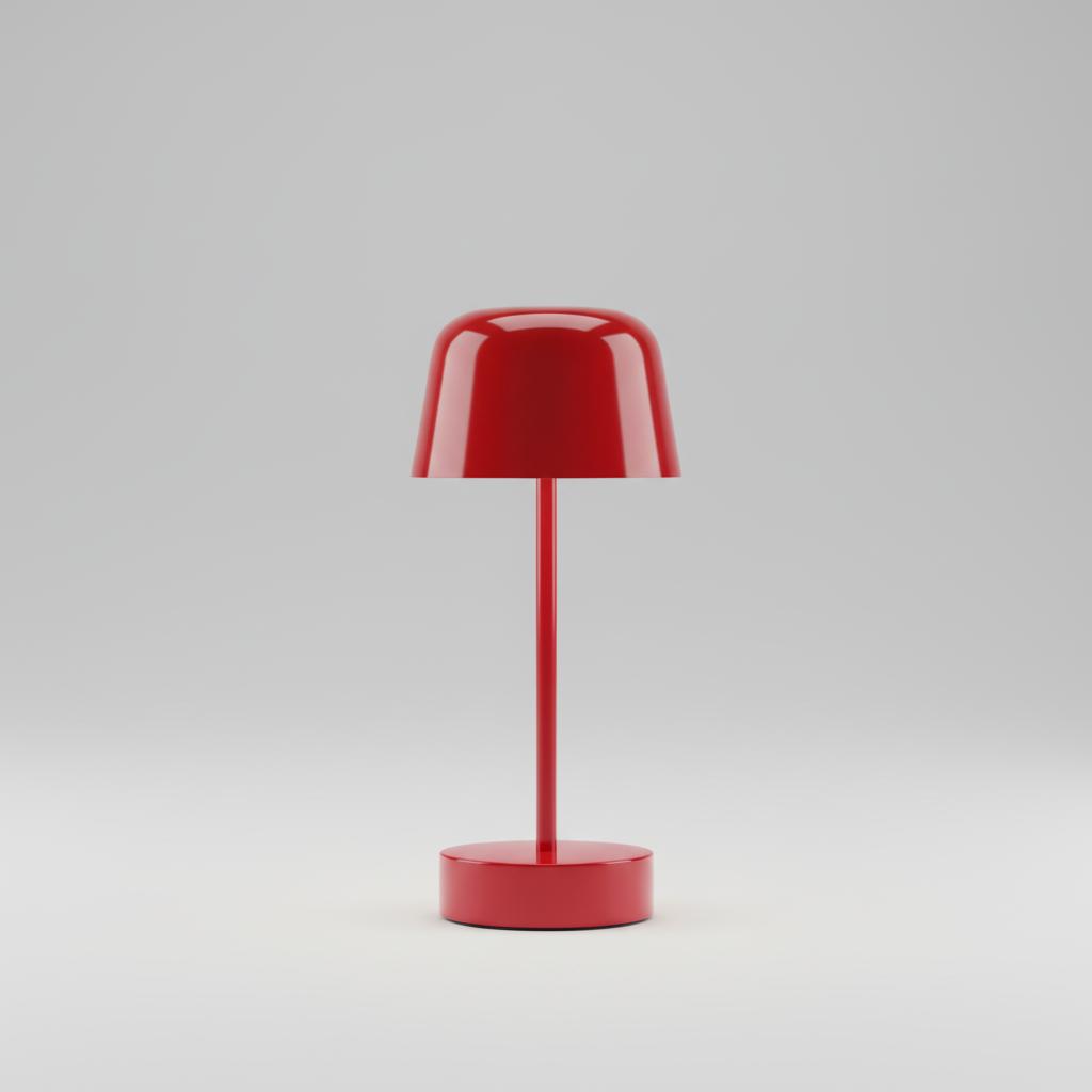 Rechargeable LED table lamp, dimmable for ambient eye-care lighting. Modern wireless design.