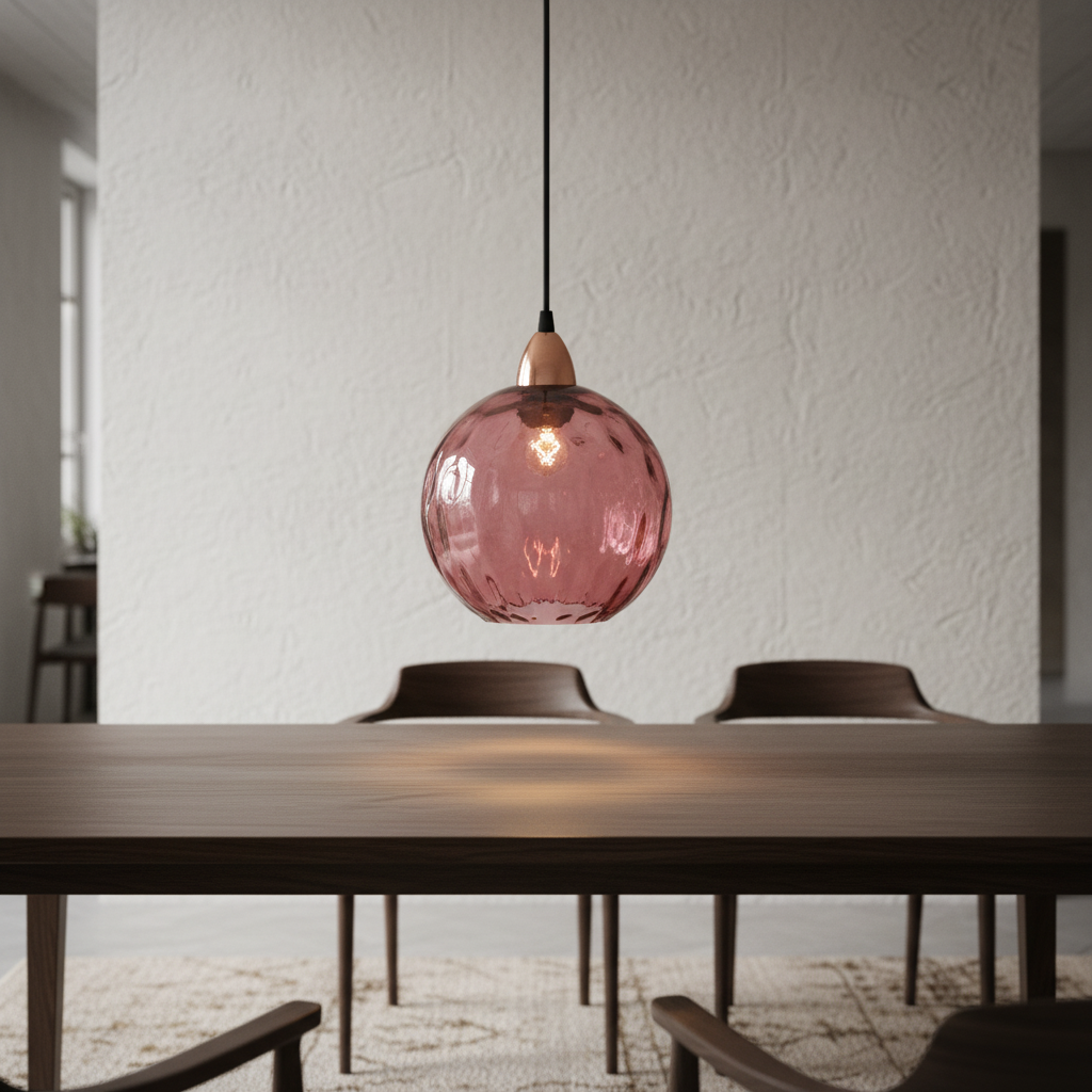 Modern GleamBall orb pendant light, perfect decorative ceiling fixture for ambient home lighting.