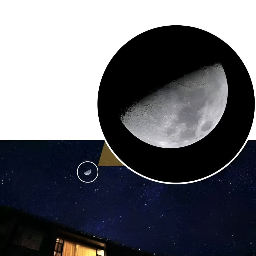 Unisex compact monocular telescope & phone holder, perfect for clear long-distance viewing during travel.