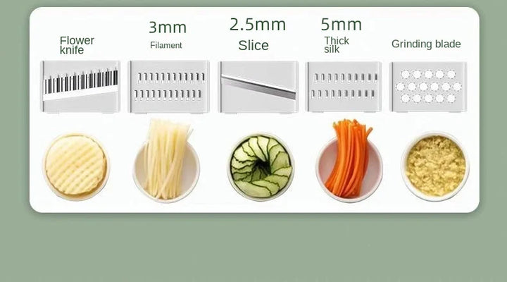 Modern design mandoline vegetable slicer and grater, easy to clean.