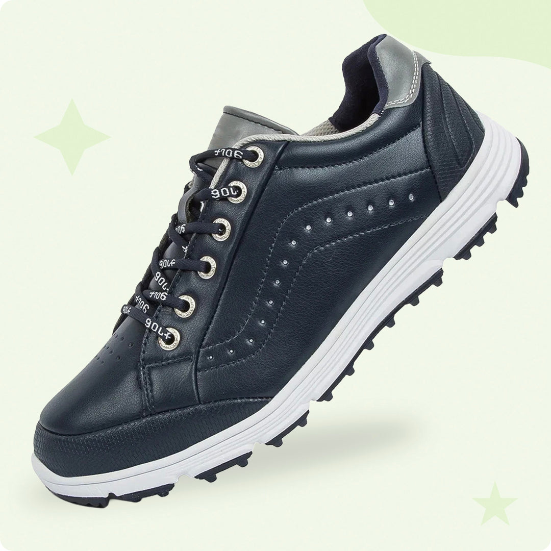 Sleek men's sports golf shoes featuring breathable materials and advanced sole for superior traction.