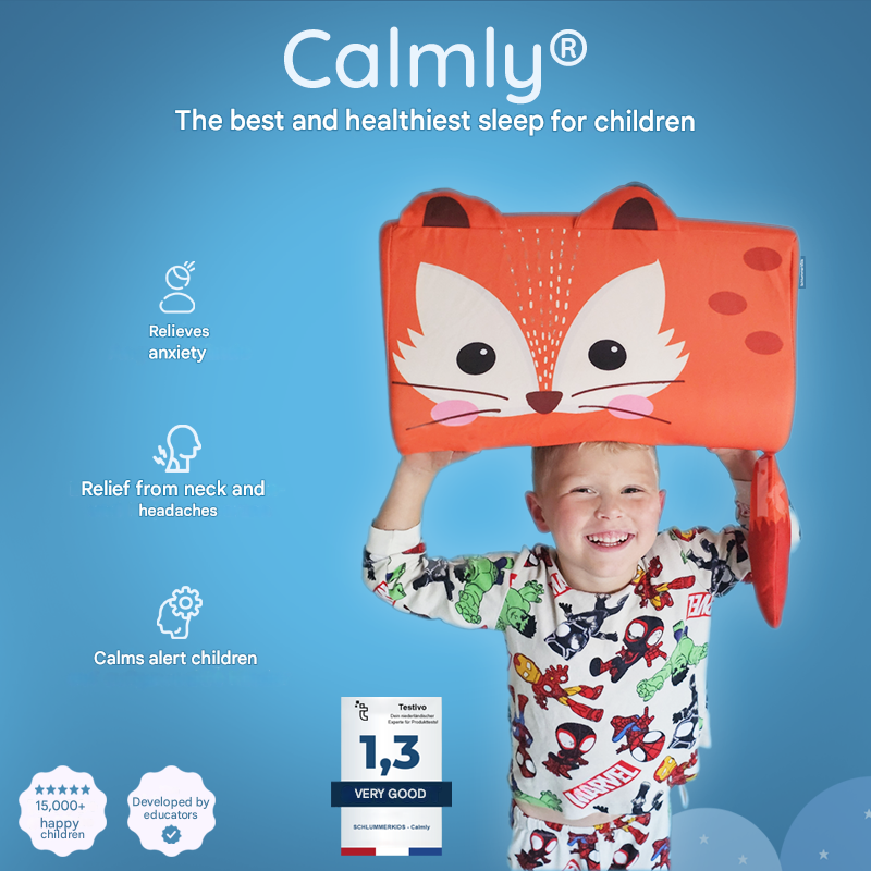 Plush ergonomic animal neck support pillow for kids, ensures comfortable travel & restful sleep.