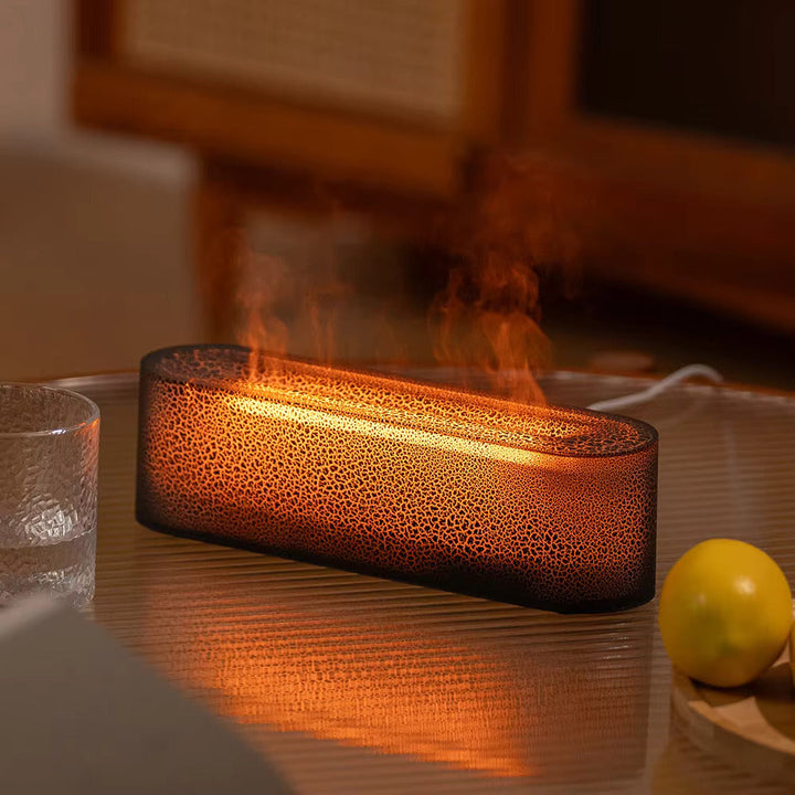 Nvroome Lights Flame Humidifier & Aromatherapy Diffuser with LED for improved air quality & relaxation.
