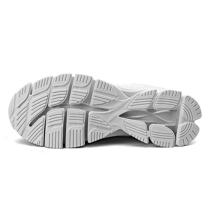 Stylish men's gray height increasing athletic sneakers, designed for comfort and a confident boost.