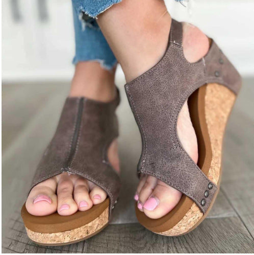 Eco-friendly women's comfort sandals, offering soft foot support & elegant design for warm-weather outfits.