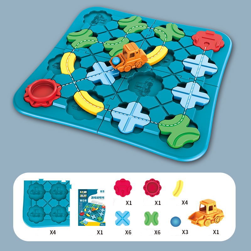 Children's magnetic maze game for creative building & logic puzzles. Engaging educational toy for fine motor skills.