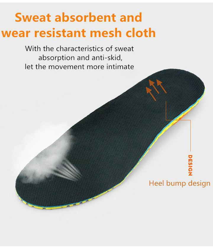 Breathable EVA orthotic insoles, customizable for superior arch support & shock absorption.