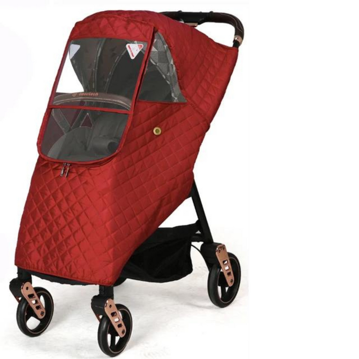 BOGO free stroller weather cover set, offering complete year-round protection for baby from elements. Parent essential.