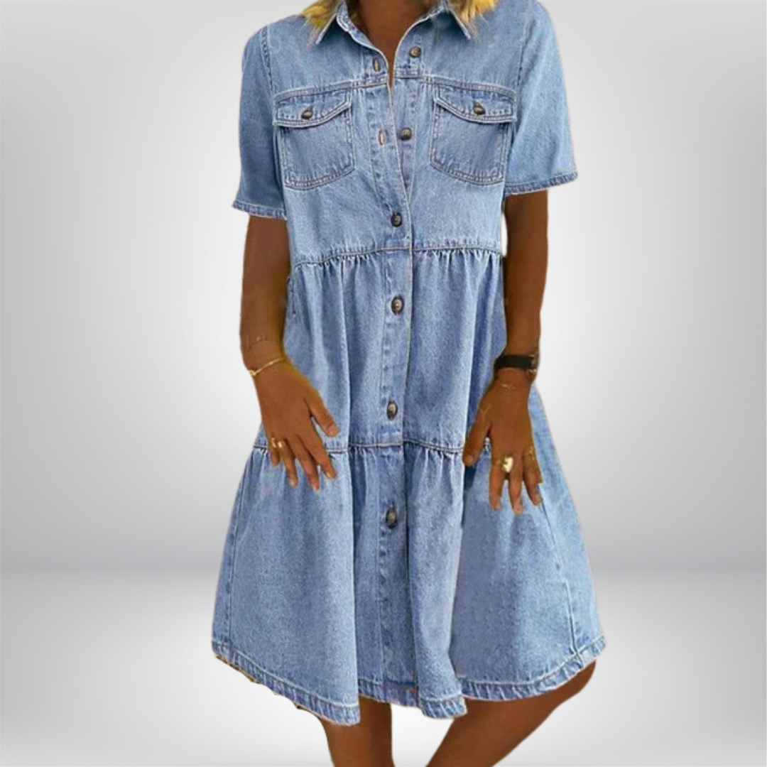 Versatile women's boho dress, an effortless chic everyday style for comfortable spring and summer wear.